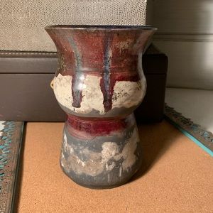 Vintage Studio Pottery Raku Vase (B3)